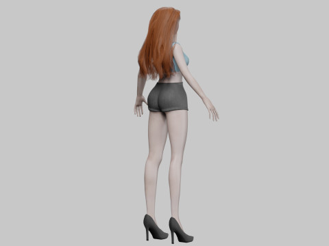 Pretty lovely woman V29343 Modelo 3D