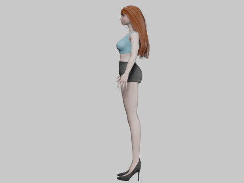 Pretty lovely woman V29343 Modelo 3D