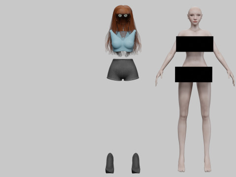 Pretty lovely woman V29343 Modelo 3D