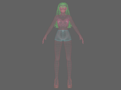Pretty lovely woman V29343 Modelo 3D