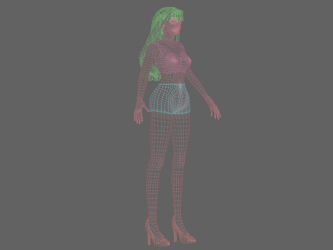 Pretty lovely woman V29343 Modelo 3D
