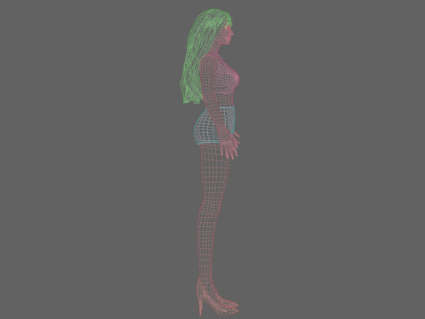 Pretty lovely woman V29343 Modelo 3D