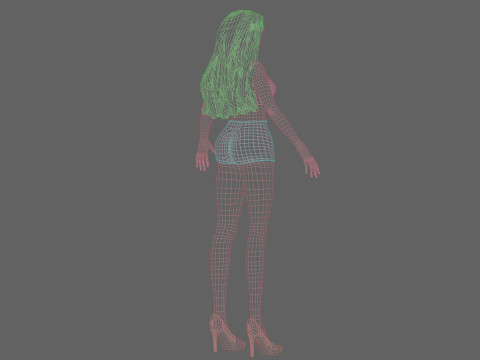 Pretty lovely woman V29343 Modelo 3D