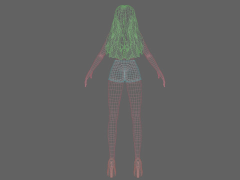 Pretty lovely woman V29343 Modelo 3D