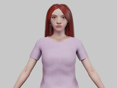Pretty standard woman V30346 3D मॉडल