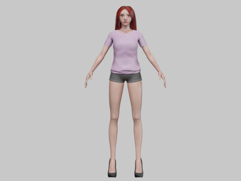 Pretty standard woman V30346 Model 3D