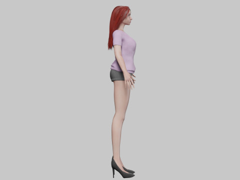 Pretty standard woman V30346 Model 3D