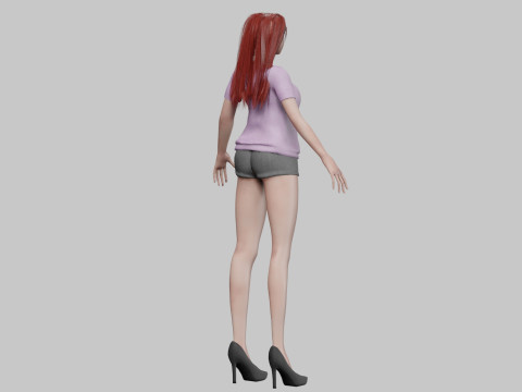 Pretty standard woman V30346 Model 3D