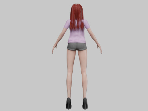 Pretty standard woman V30346 Model 3D