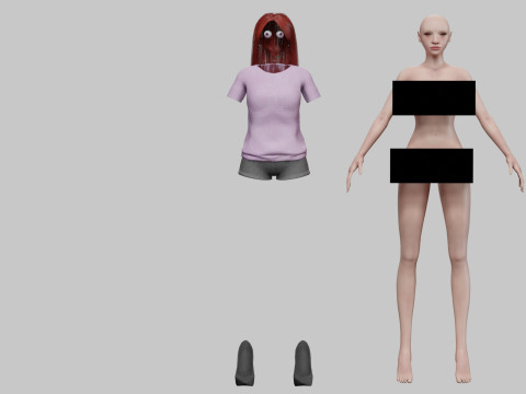Pretty standard woman V30346 Model 3D