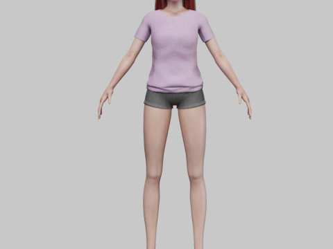 Pretty standard woman V30346 Model 3D