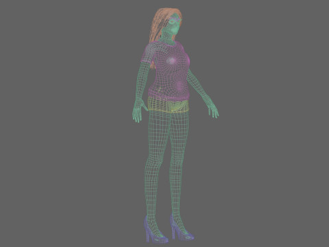 Pretty standard woman V30346 Model 3D