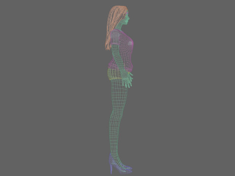 Pretty standard woman V30346 Model 3D