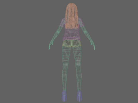 Pretty standard woman V30346 Model 3D