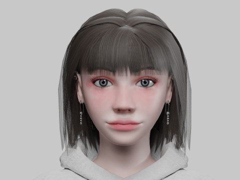 Pretty sweet woman V28755 3D 모델