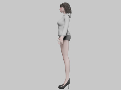Pretty sweet woman V28755 3D 모델