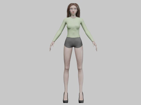 Standard pretty woman V30473 3D Model