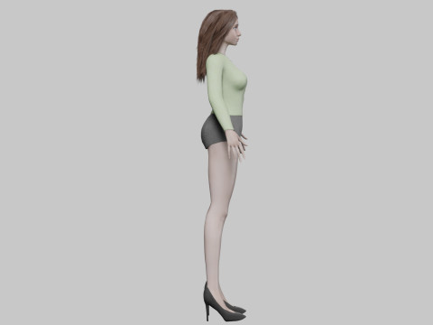 Standard pretty woman V30473 3D 模型