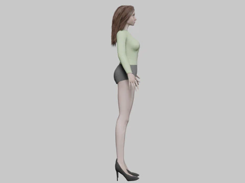 Standard pretty woman V30473 3D Model