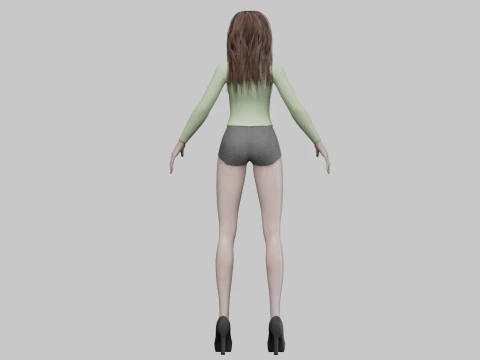 Standard pretty woman V30473 3D Model