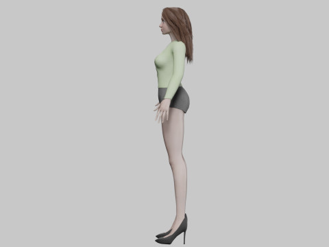 Standard pretty woman V30473 3D 模型