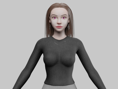 Standard sweet woman V27939 Modelo 3D