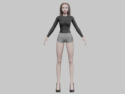 Standard sweet woman V27939 3D Модель