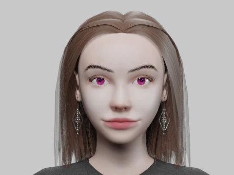 Standard sweet woman V27939 3D Model
