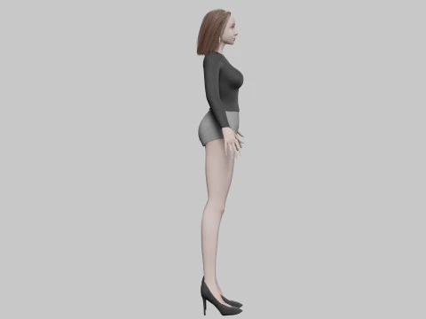Standard sweet woman V27939 3D Model