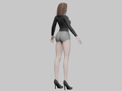 Standard sweet woman V27939 3D Model
