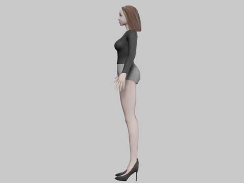 Standard sweet woman V27939 3D Model