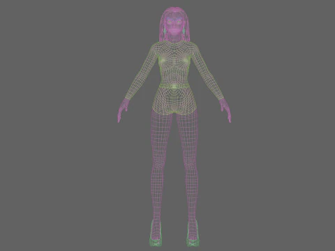 Standard sweet woman V27939 3D Model