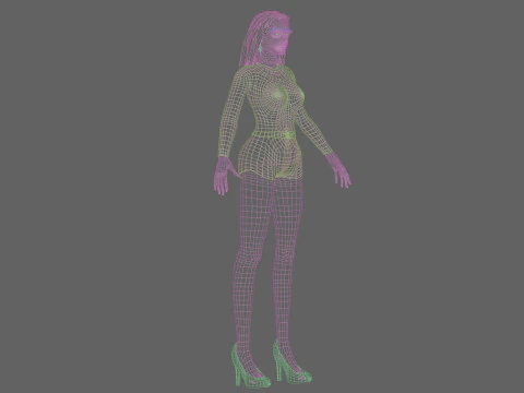 Standard sweet woman V27939 3D Model