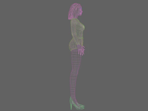 Standard sweet woman V27939 3D Model