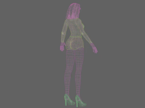 Standard sweet woman V27939 3D Model