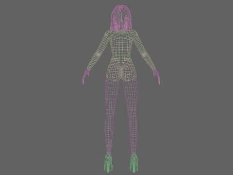 Standard sweet woman V27939 3D Model