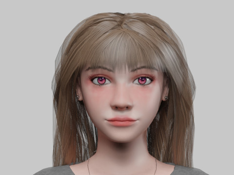 Stylized pretty woman V30698 Modelo 3D