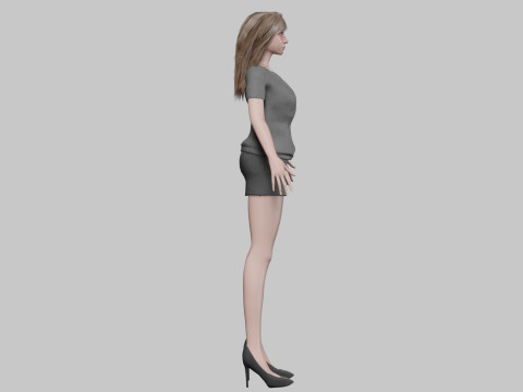 Stylized pretty woman V30698 Modelo 3D