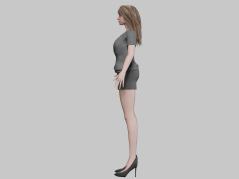 Stylized pretty woman V30698 Modelo 3D