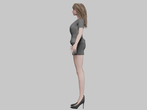 Stylized pretty woman V30698 3D Model