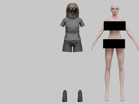 Stylized pretty woman V30698 Modelo 3D