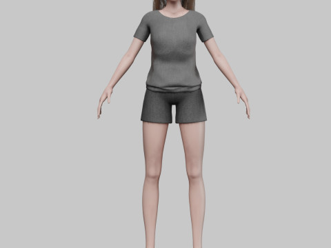 Stylized pretty woman V30698 Modelo 3D