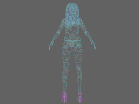 Stylized pretty woman V30698 Modelo 3D