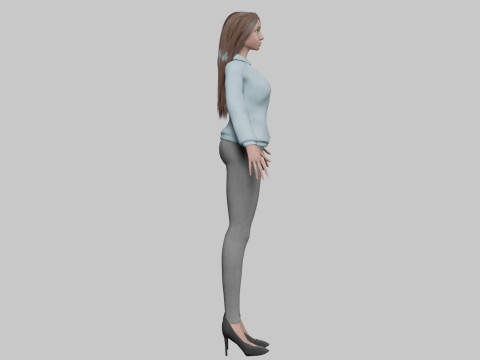 Stylized sweet woman V32800 3D Model