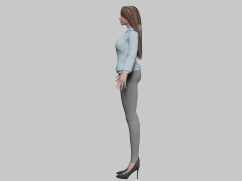 Stylized sweet woman V32800 3D Model