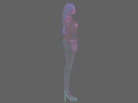 Stylized sweet woman V32800 3D Model