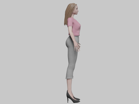 Sweet basic woman V27757 3D-Modell