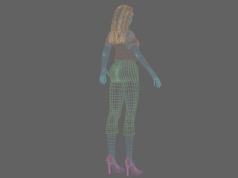 Sweet basic woman V27757 3D-Modell