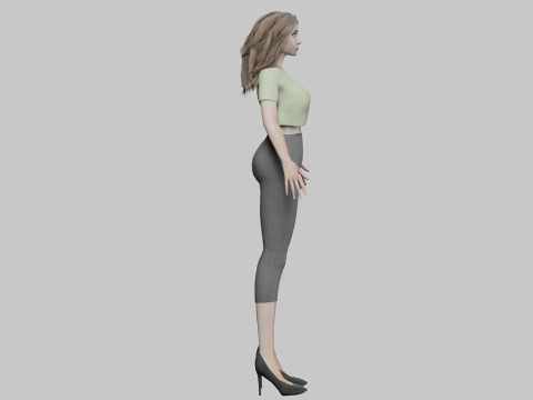 Sweet beautiful woman V30426 Modello 3D