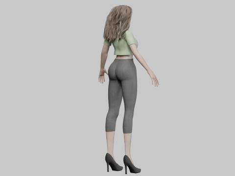 Sweet beautiful woman V30426 Modello 3D